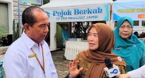 Tingkatkan Kesehatan Warga, Pojok Berkah TP PKK Provinsi Jambi Sediakan Sarapan Bergizi